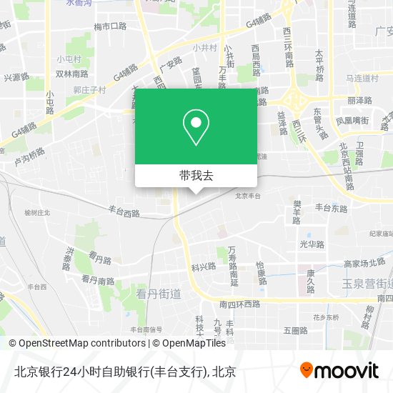 北京银行24小时自助银行(丰台支行)地图