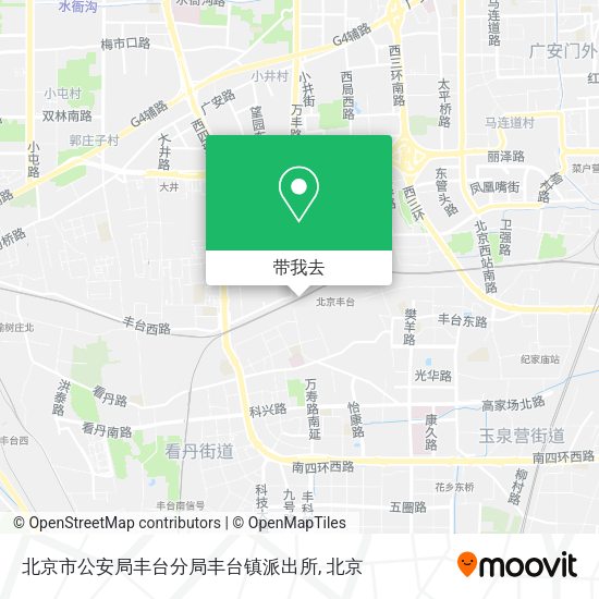 北京市公安局丰台分局丰台镇派出所地图