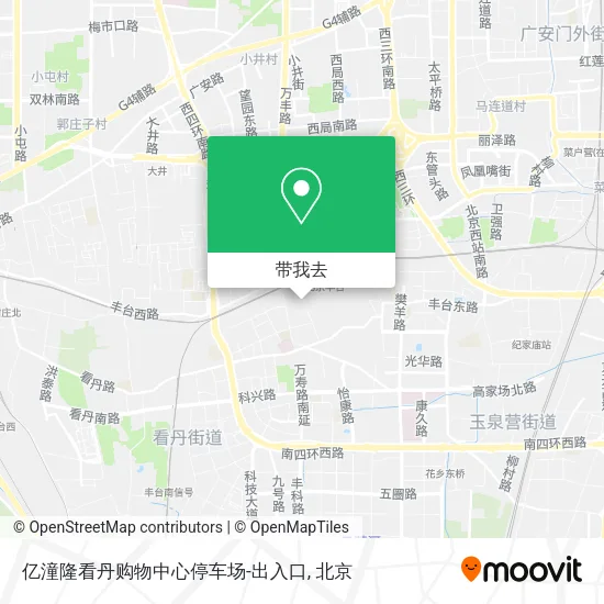 亿潼隆看丹购物中心停车场-出入口地图