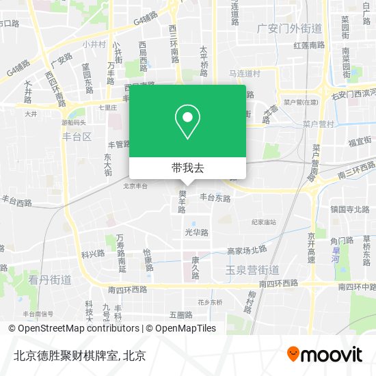 北京德胜聚财棋牌室地图