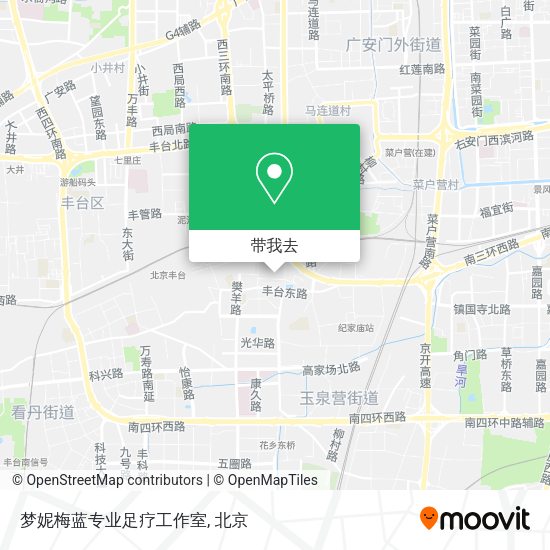 梦妮梅蓝专业足疗工作室地图