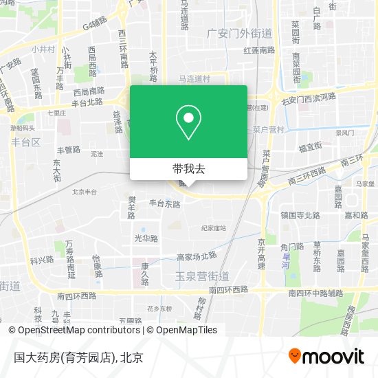 国大药房(育芳园店)地图