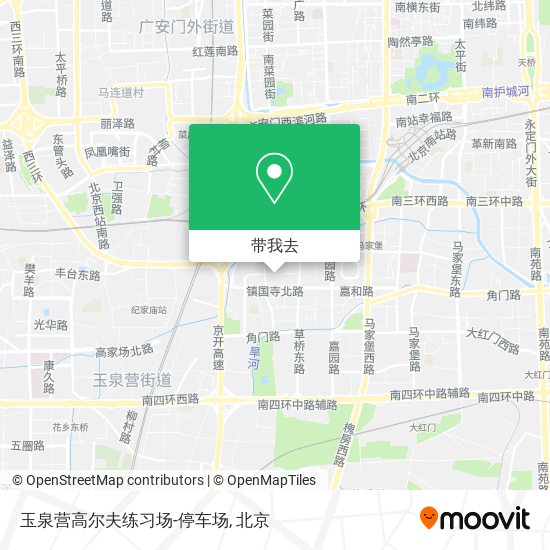 玉泉营高尔夫练习场-停车场地图