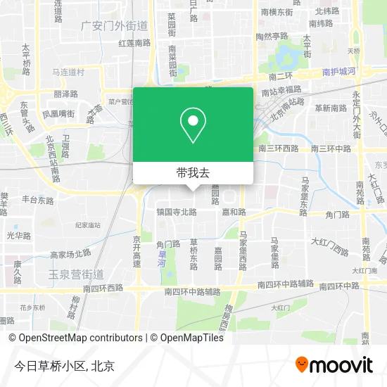 今日草桥小区地图