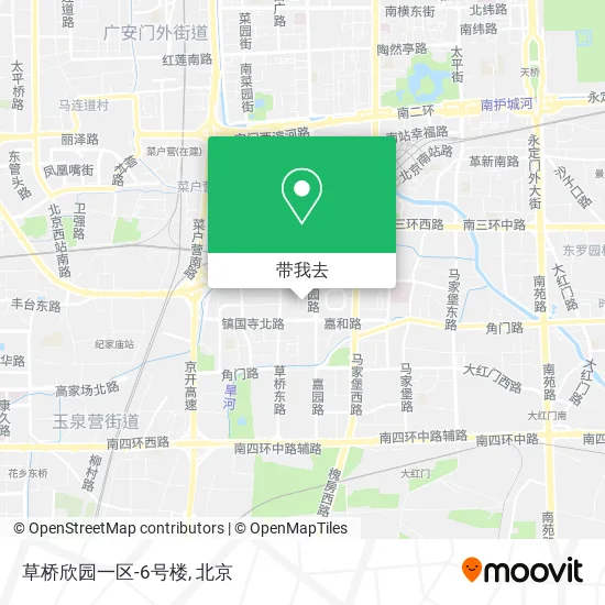 草桥欣园一区-6号楼地图