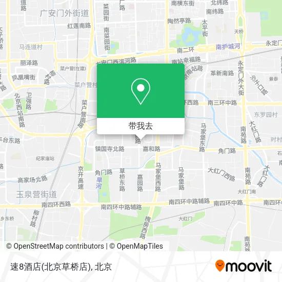 速8酒店(北京草桥店)地图