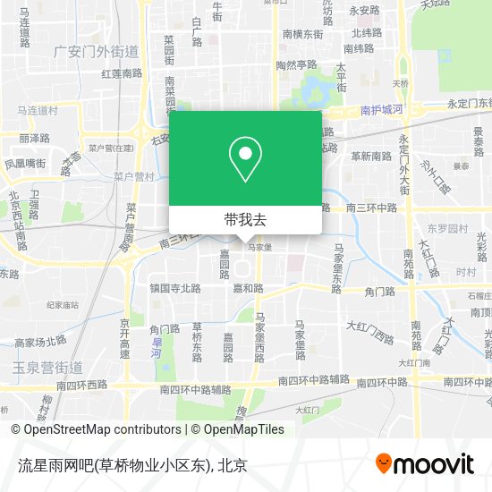 流星雨网吧(草桥物业小区东)地图