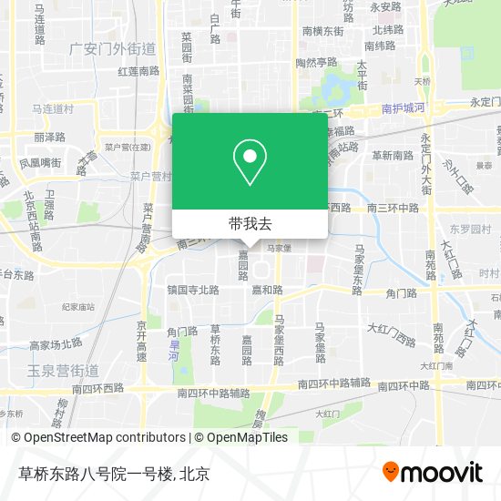草桥东路八号院一号楼地图