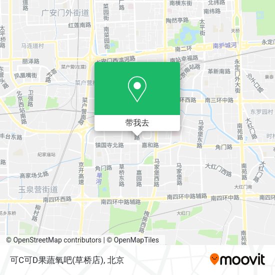 可C可D果蔬氧吧(草桥店)地图