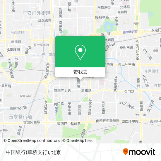 中国银行(草桥支行)地图