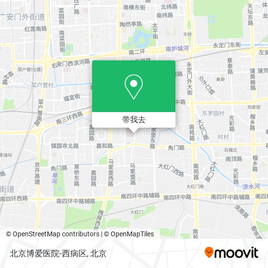 北京博爱医院-西病区地图