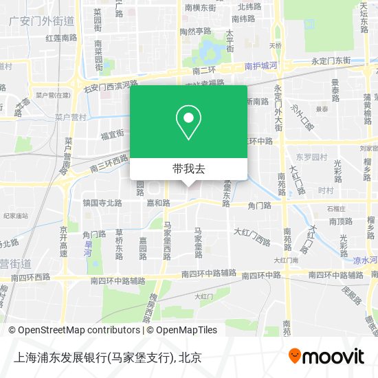 上海浦东发展银行(马家堡支行)地图