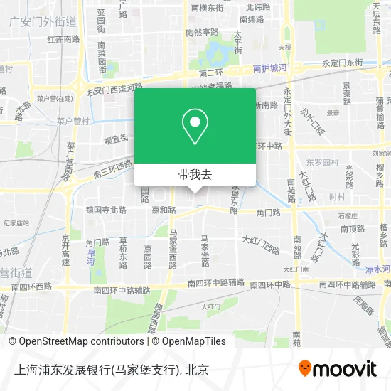 上海浦东发展银行(马家堡支行)地图