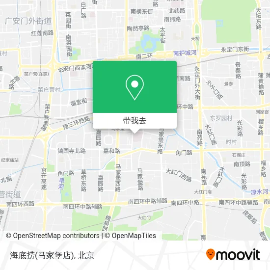 海底捞(马家堡店)地图