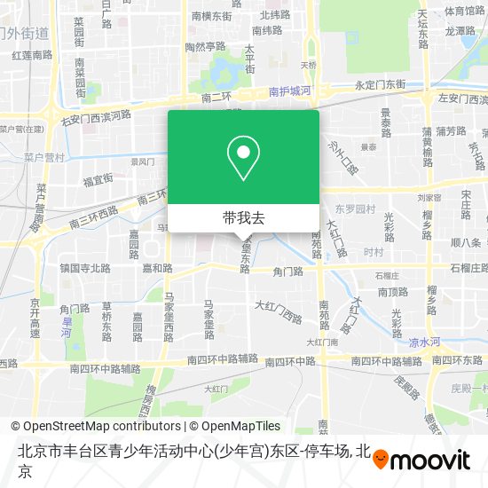 北京市丰台区青少年活动中心(少年宫)东区-停车场地图
