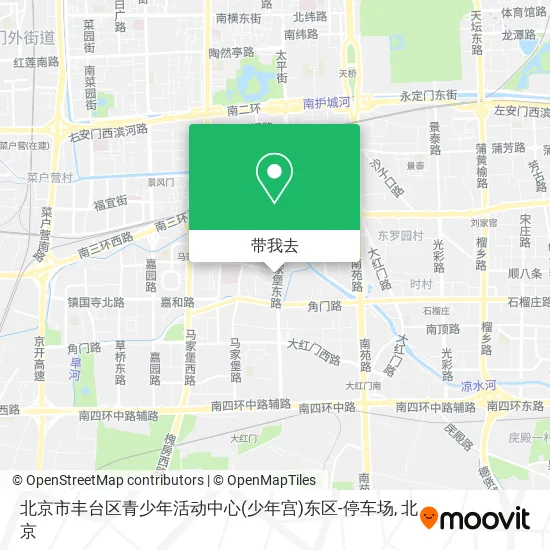北京市丰台区青少年活动中心(少年宫)东区-停车场地图