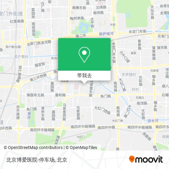 北京博爱医院-停车场地图