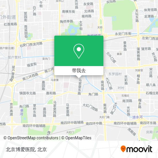 北京博爱医院地图