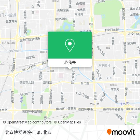 北京博爱医院-门诊地图