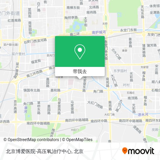 北京博爱医院-高压氧治疗中心地图