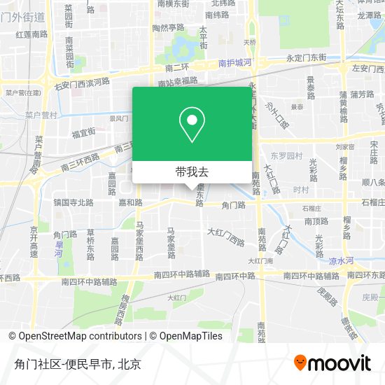 角门社区-便民早市地图