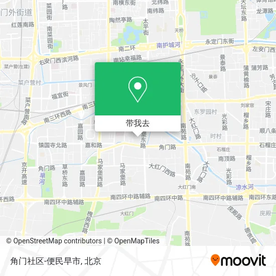 角门社区-便民早市地图