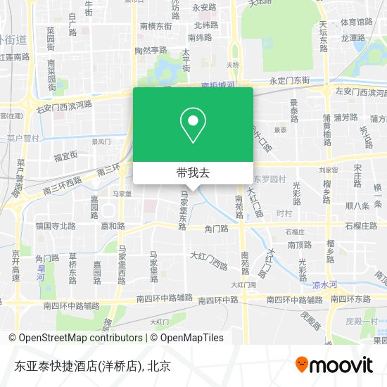 东亚泰快捷酒店(洋桥店)地图