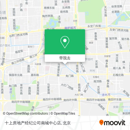 十上房地产经纪公司南城中心店地图