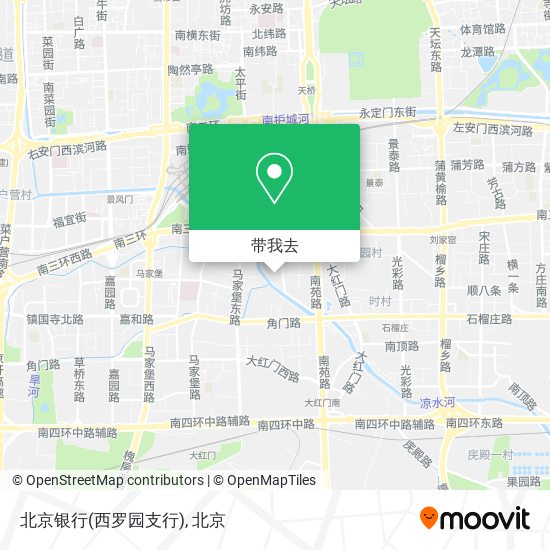 北京银行(西罗园支行)地图