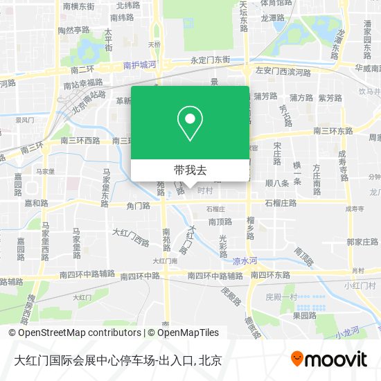 大红门国际会展中心停车场-出入口地图