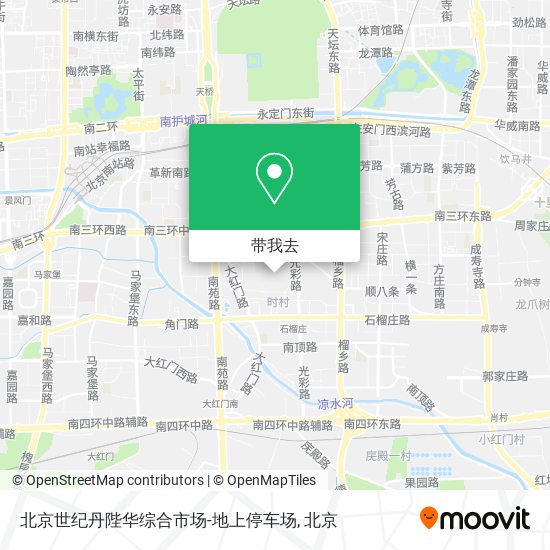 北京世纪丹陛华综合市场-地上停车场地图