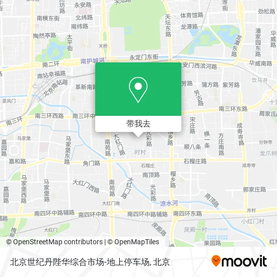 北京世纪丹陛华综合市场-地上停车场地图