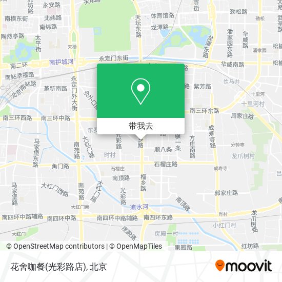 花舍咖餐(光彩路店)地图