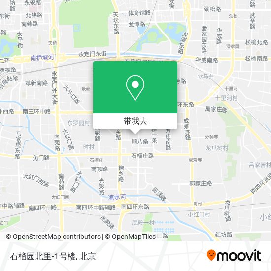 石榴园北里-1号楼地图