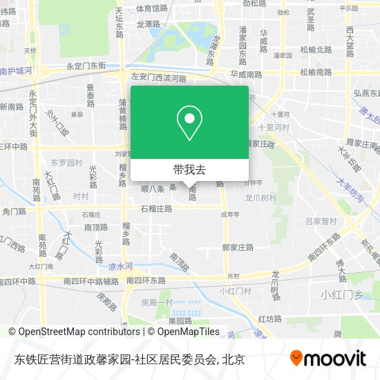 东铁匠营街道政馨家园-社区居民委员会地图