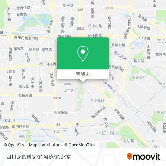 四川龙爪树宾馆-游泳馆地图