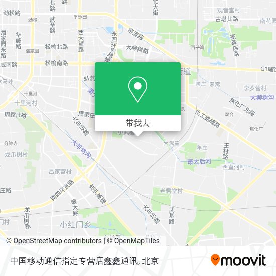 中国移动通信指定专营店鑫鑫通讯地图