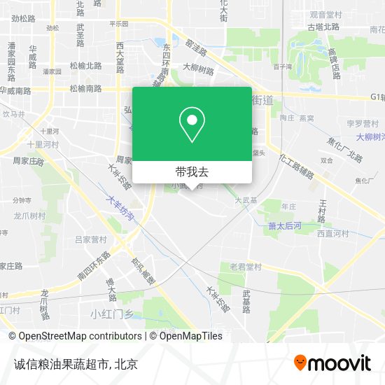 诚信粮油果蔬超市地图