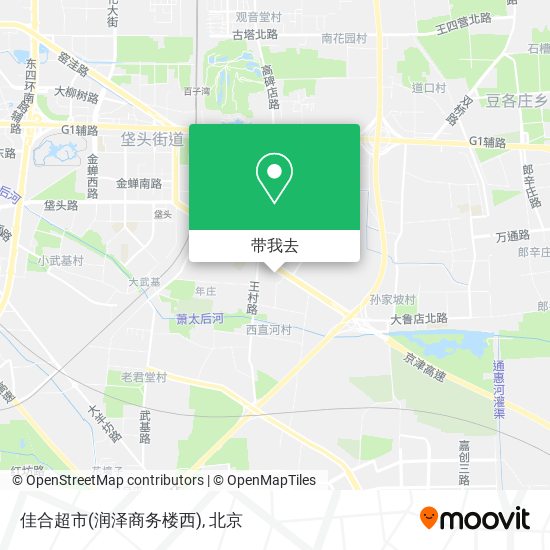 佳合超市(润泽商务楼西)地图