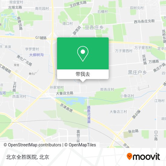 北京全胜医院地图