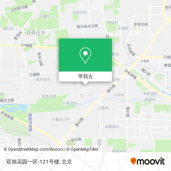 双旭花园一区-121号楼地图
