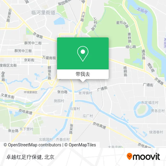 卓越红足疗保健地图