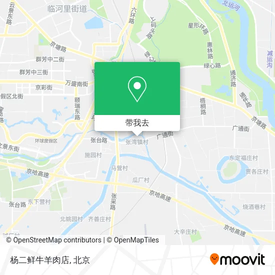 杨二鲜牛羊肉店地图