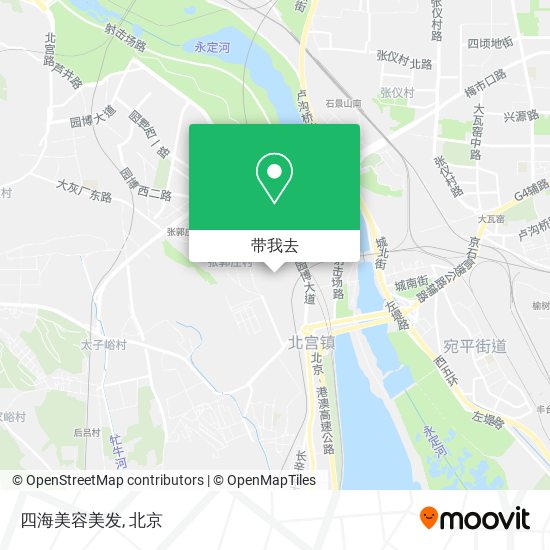 四海美容美发地图