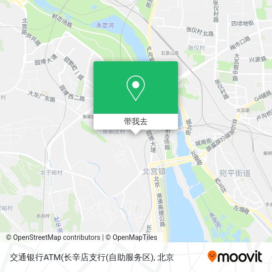 交通银行ATM(长辛店支行(自助服务区)地图