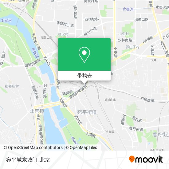 宛平城东城门地图