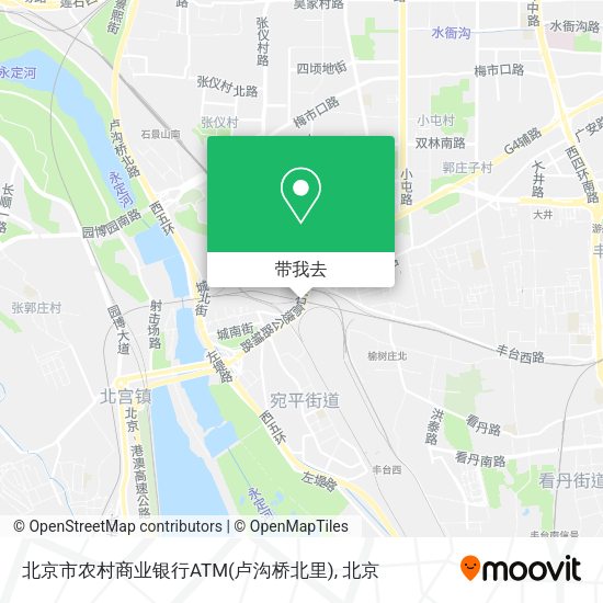 北京市农村商业银行ATM(卢沟桥北里)地图
