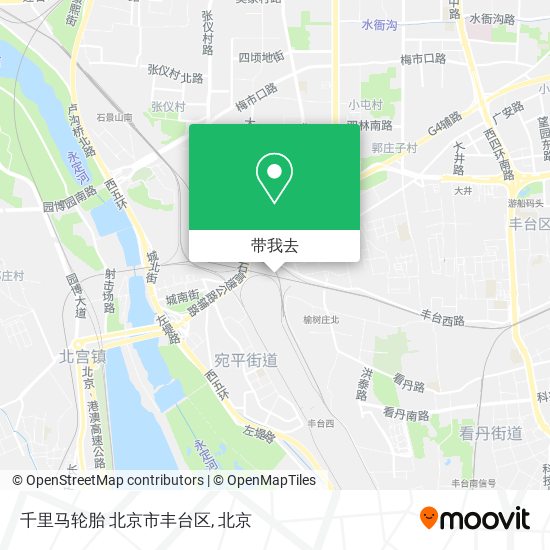 千里马轮胎 北京市丰台区地图