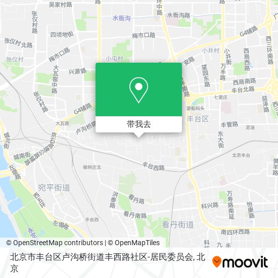 北京市丰台区卢沟桥街道丰西路社区-居民委员会地图