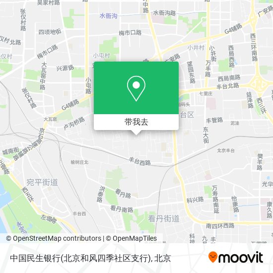 中国民生银行(北京和风四季社区支行)地图